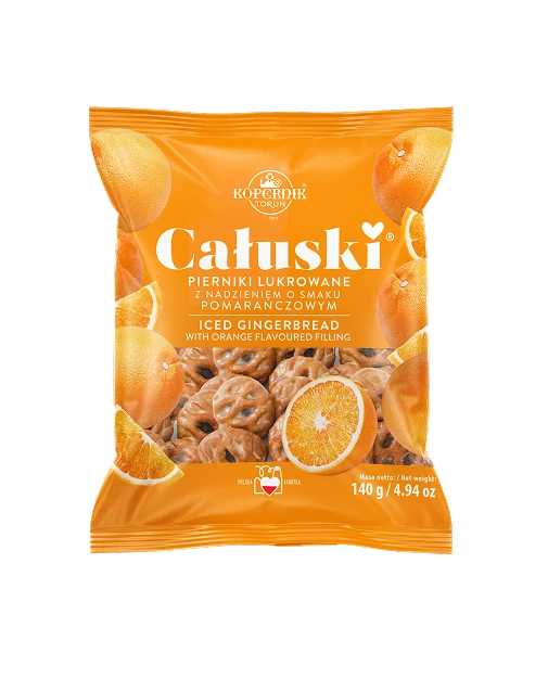 Całuski® z nadzieniem pomarańczowym